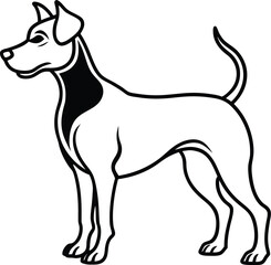 Dog silhouette vector designs 3