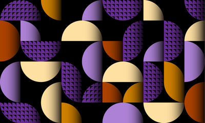 Obraz premium Mid-Century Abstract Vector Pattern Design. Seamless illustration