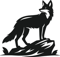 Coyote vector silhouette
