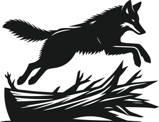 Coyote vector silhouette