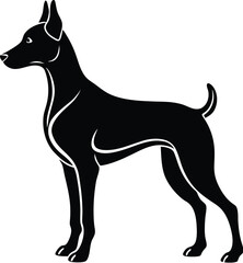 Dog silhouette vector designs 5