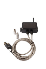 Obraz premium Modern electronic device on white background