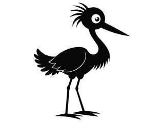 cute bird stork