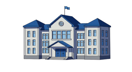 Isolated School Building