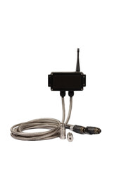 Modern electronic device on white background