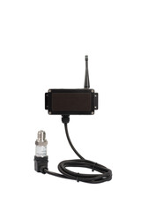 Modern electronic device on white background