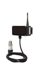 Modern electronic device on white background