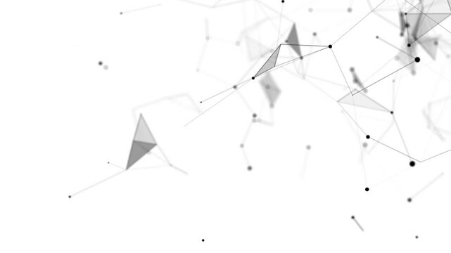 Cyber network connection structure. Technology connect big data. Science background. Business futuristic backdrop. 3D rendering.
