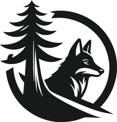 Coyote vector silhouette