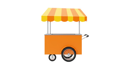 Isolated Orange Food Cart © Niklas