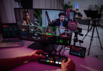 Behind the Scenes of a Professional Video Podcast Recording Session