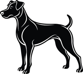 Dog silhouette vector designs 8