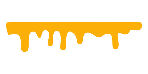 Melted cheese, cheese vector. cheese on white background. Flowing liquid isolated on white background. leak, splash, spilled liquid.