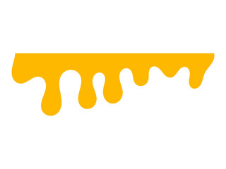 Melted cheese, cheese vector. cheese on white background. Flowing liquid isolated on white background. leak, splash, spilled liquid.