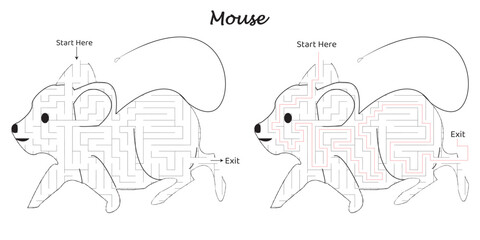 Engage young minds with this fun and educational mouse-themed maze for kids! This printable activity features an exciting maze puzzle designed to challenge children’s problem-solving skills. 