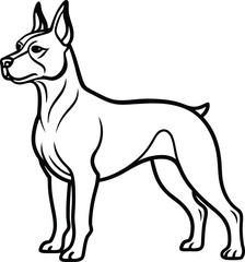 Dog silhouette vector designs 10