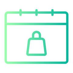 calendar gradient icon