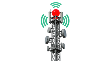 Isolated Communication Tower with WiFi