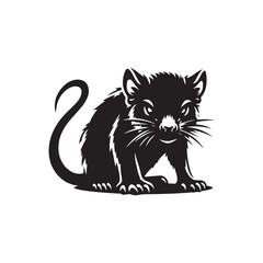 Tasmanian Devil Vector - Tasmanian Devil Silhouette - Tasmanian Devil Illustration - Tasmanian Devil design.