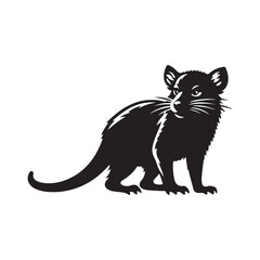 Tasmanian Devil Vector - Tasmanian Devil Silhouette - Tasmanian Devil Illustration - Tasmanian Devil design.