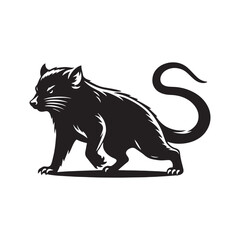 Tasmanian Devil Vector - Tasmanian Devil Silhouette - Tasmanian Devil Illustration - Tasmanian Devil design.