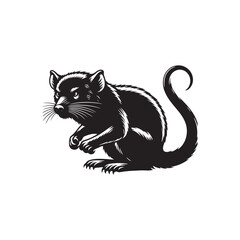 Tasmanian Devil Vector - Tasmanian Devil Silhouette - Tasmanian Devil Illustration - Tasmanian Devil design.