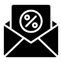Naklejka premium email glyph icon