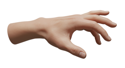 Isolated Reaching Hand