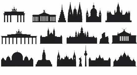 Obraz premium vector collection of parliament