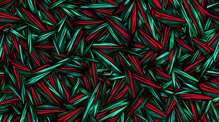 patterns with sharp angular shapes and bold contrasting color combinations 