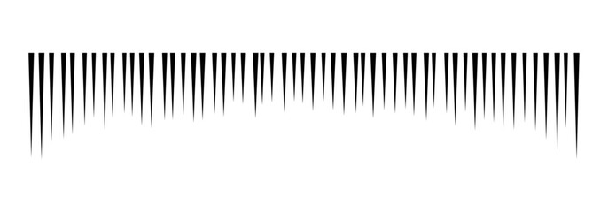 ネガティブなイメージの効果線のベクター素材