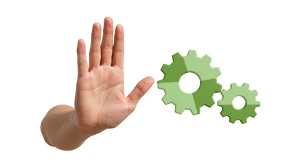 Isolated Hand Stop Gears