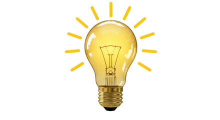 Isolated Glowing Light Bulb © Niklas