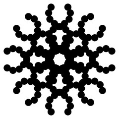 Geometric Form Presented As A Black Outline
