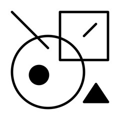 Abstract Geometric Suprematism Logo Design