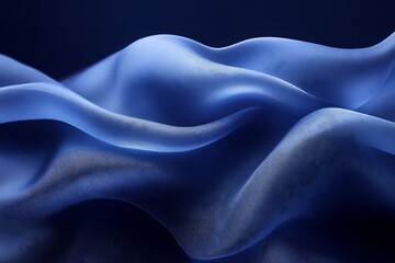 Obraz premium Abstract blue fabric waves.