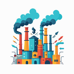 factory icon with smoke coming out