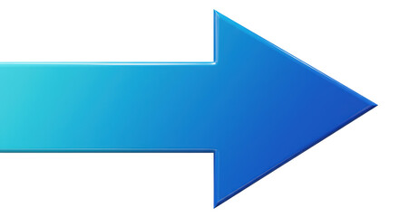 Isolated Blue Arrow Pointing Right