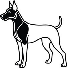 Dog silhouette vector designs 15