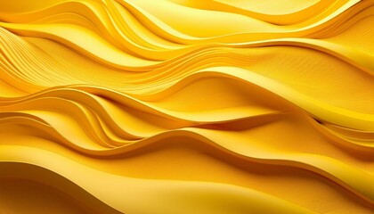 Yellow waves shape background