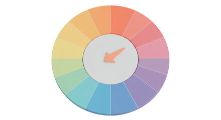 Obraz premium Isolated Circle Colour Wheel