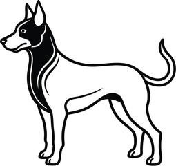 Dog silhouette vector designs 16