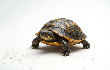 Obraz premium Turtle in the white background isolated