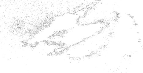 Obraz premium Black grainy texture isolated on transparent background. Dust overlay. Dark noise granules. Vector design Old grunge black texture. Dark weathered overlay pattern sample on transparent background. 