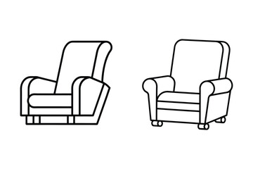 recliner icon vector illustration
