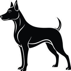 Dog silhouette vector designs 18