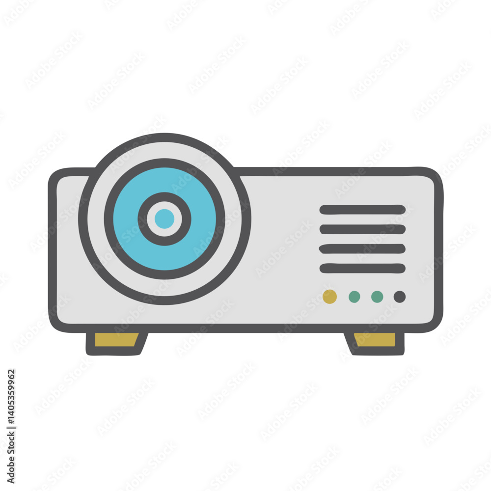 Poster Projector Icon – Visual Presentation and Display Symbol