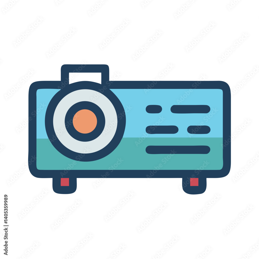 Poster Projector Icon – Visual Presentation and Display Symbol