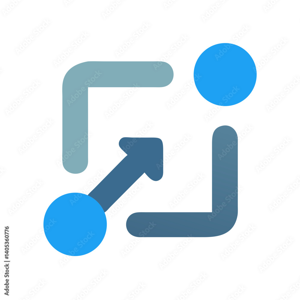 Poster share arrow icon – content distribution and sharing symbol