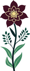 vector illustration of a flower